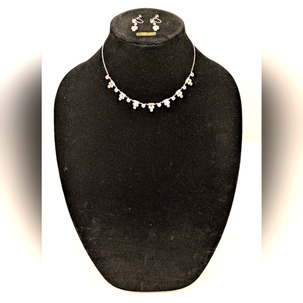Vintage Sterling Necklace & Earring Set